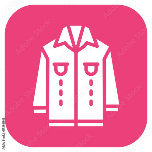 Members Only Jacket icon vector image. Can be used for Eighties.