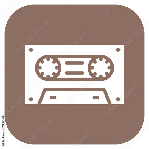Mix Tape icon vector image. Can be used for Eighties.
