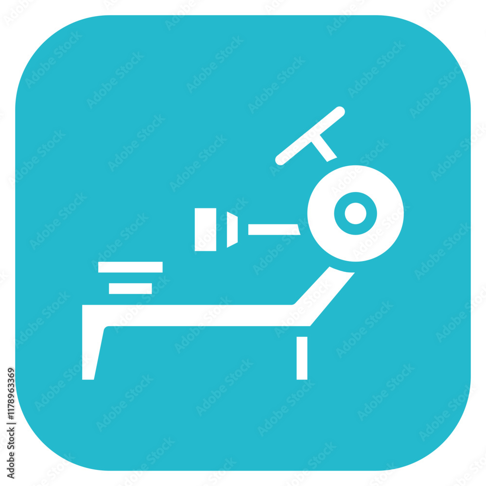 Rowing Machine icon vector image. Can be used for Weightlifting. Rowing Machine icon vector image. Can be used for Weightlifting.