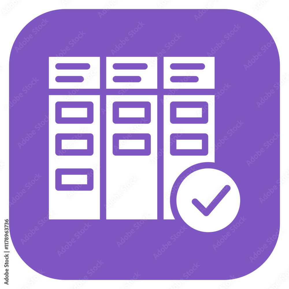 Kanban Board icon vector image. Can be used for Scrum Development. Kanban Board icon vector image. Can be used for Scrum Development.