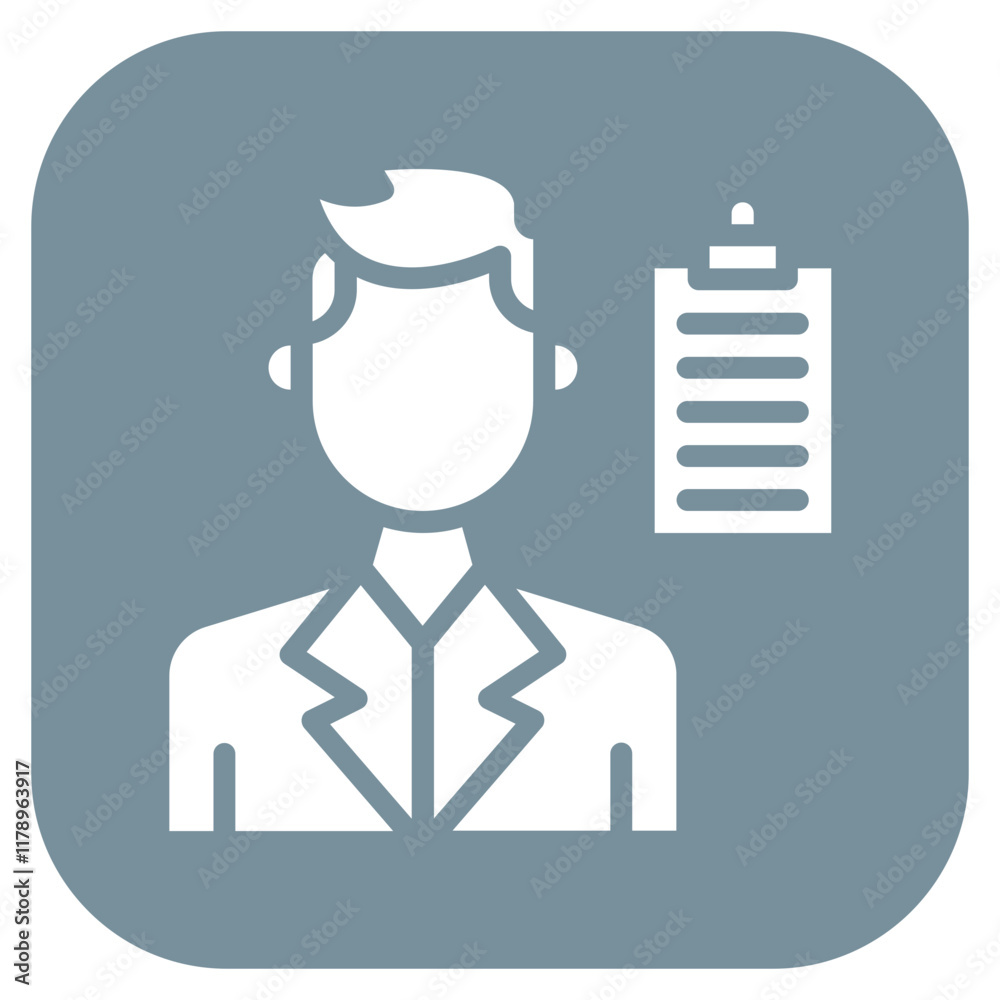 Scrum Master icon vector image. Can be used for Scrum Development. Scrum Master icon vector image. Can be used for Scrum Development.