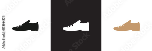 Boot icon. Shoes Icon .isolated on white and black background. vector illustration. EPS 10