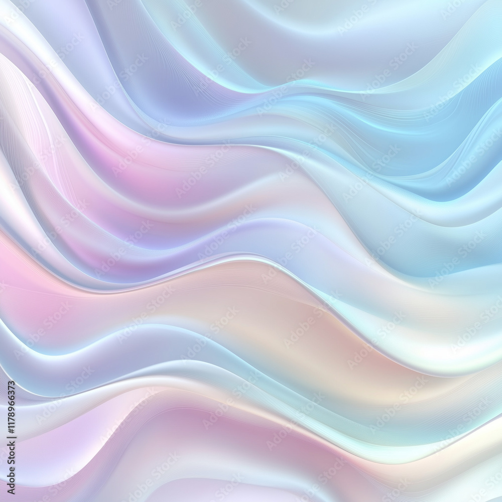 Fototapeta premium Abstract background with soft waves of pastel colors