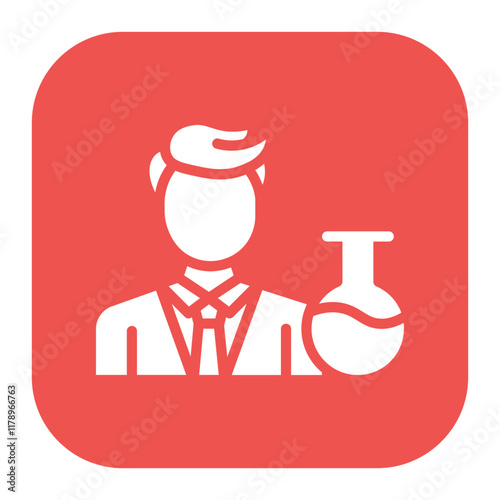 Scientist icon vector image. Can be used for Biotechnology .