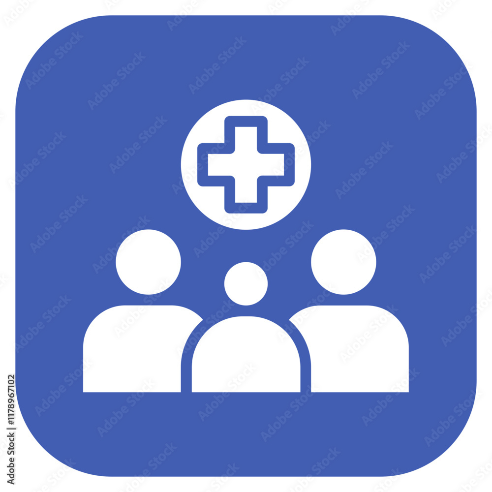 Family Health icon vector image. Can be used for Family. Family Health icon vector image. Can be used for Family.