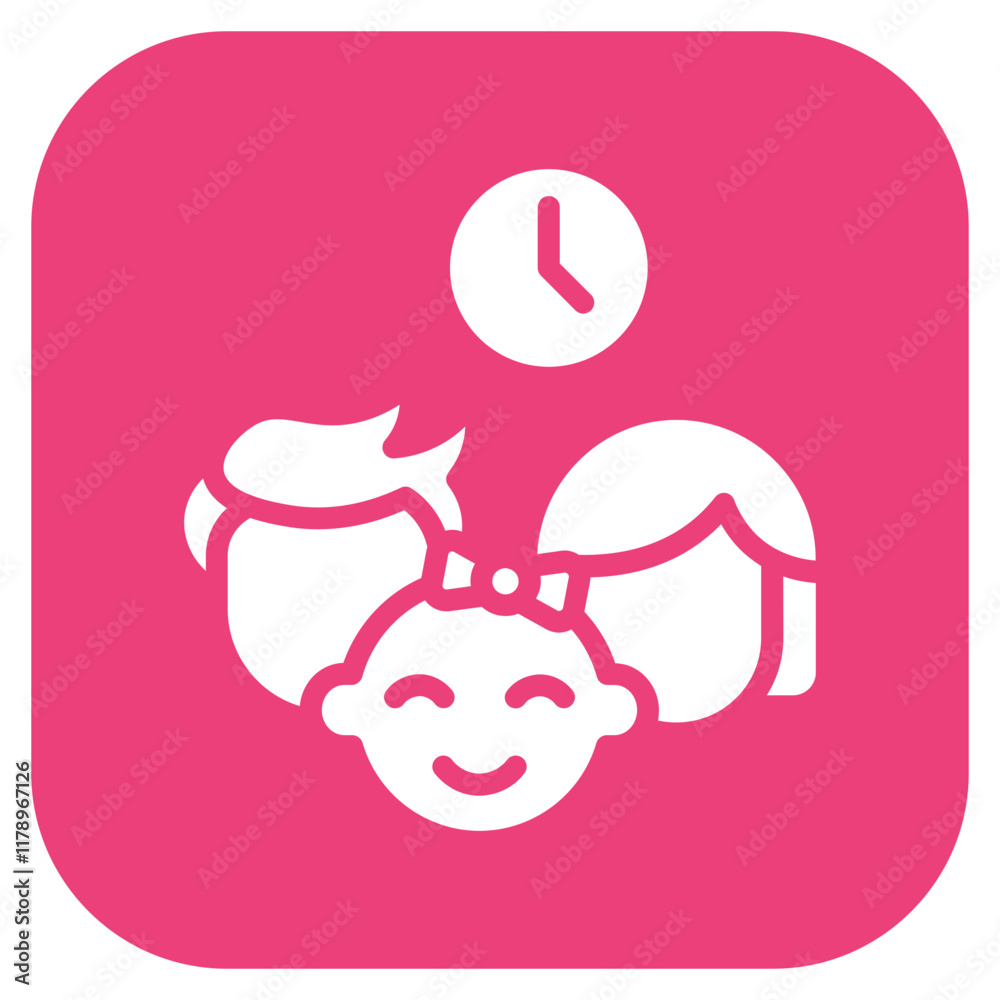 Family Time icon vector image. Can be used for Family. Family Time icon vector image. Can be used for Family.