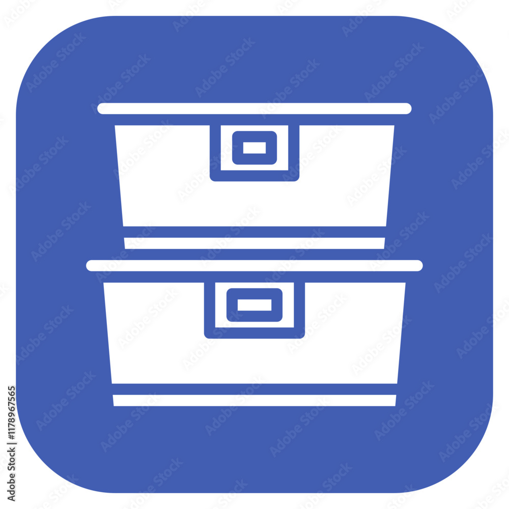 Food Container icon vector image. Can be used for Food Processing. Food Container icon vector image. Can be used for Food Processing.