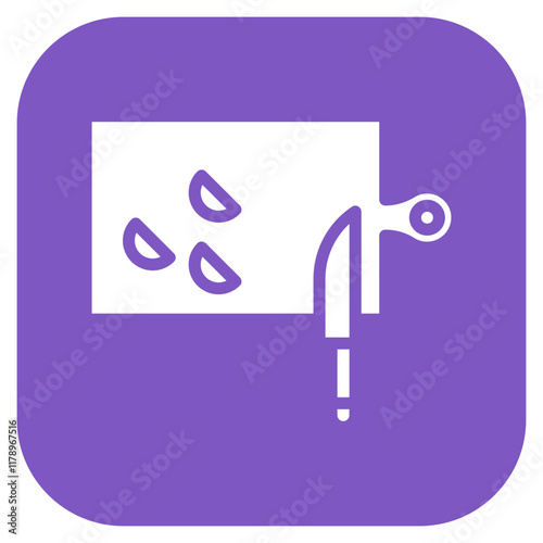 Cutting Board icon vector image. Can be used for Food Processing.