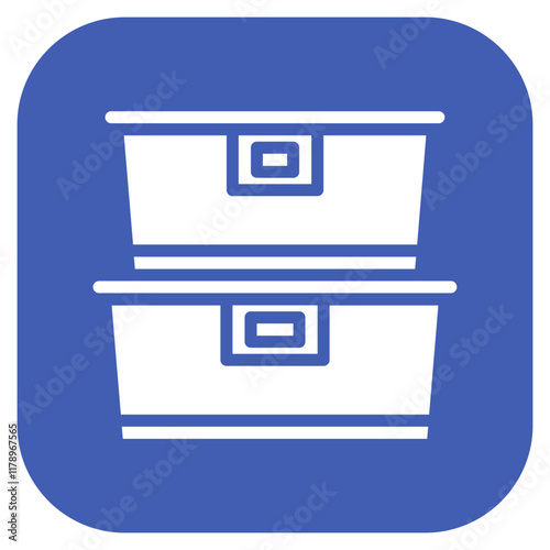 Food Container icon vector image. Can be used for Food Processing.