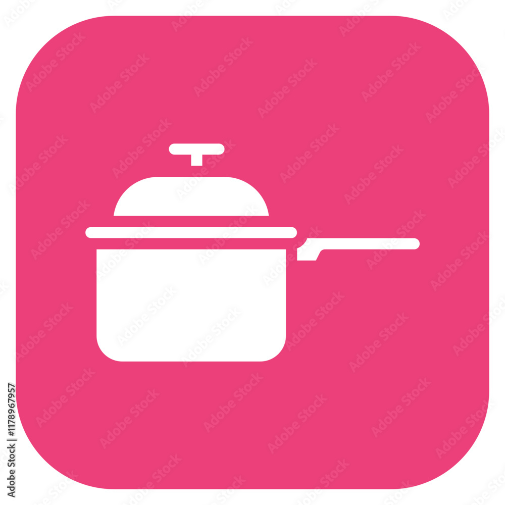 Saucepan icon vector image. Can be used for Food Processing.