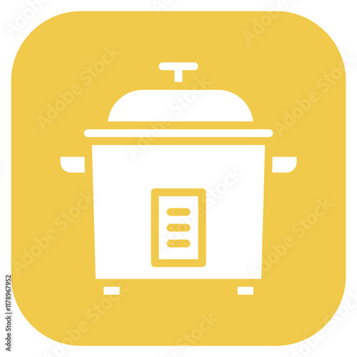 Rice Cooker icon vector image. Can be used for Food Processing.
