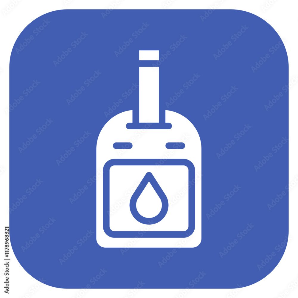 Blood Glucose Meter icon vector image. Can be used for Diabetes. Blood Glucose Meter icon vector image. Can be used for Diabetes.