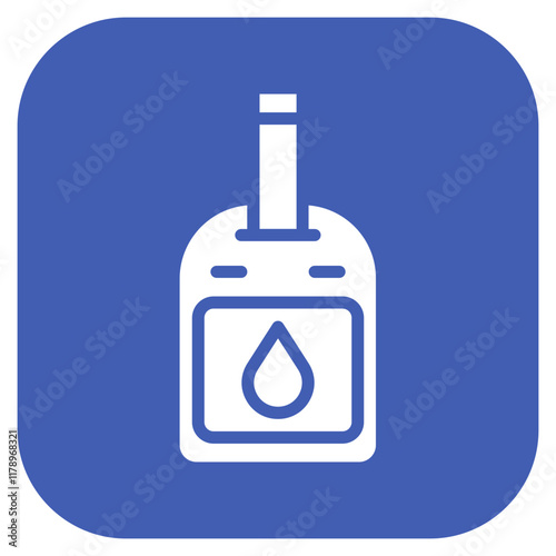 Blood Glucose Meter icon vector image. Can be used for Diabetes.