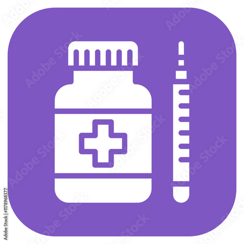 Diabetes Medication icon vector image. Can be used for Diabetes.