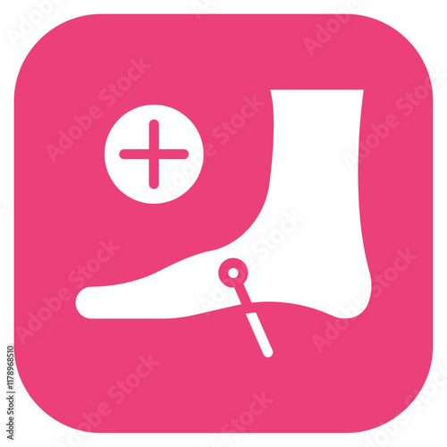 Diabetic Neuropathy icon vector image. Can be used for Diabetes.