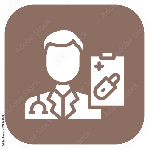 Endocrinologist icon vector image. Can be used for Diabetes.