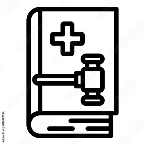 Pharmacy Law Icon Outline
