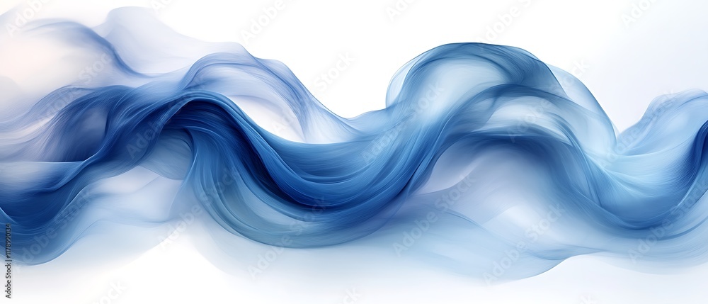 Abstract blue wave flowing. Abstract blue wave flowing.