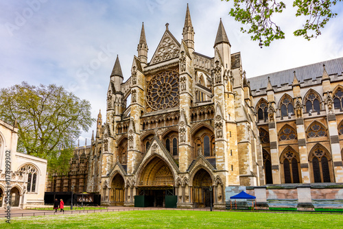 Westminster Abbey in centre of London, UK