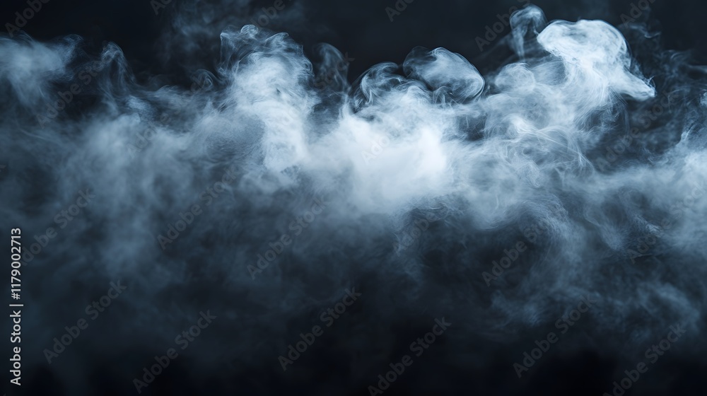 Obraz premium Abstract Smoke on black Background