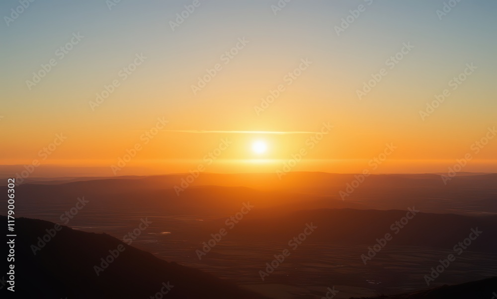 Breathtaking sunset over serene mountains Breathtaking sunset over serene mountains