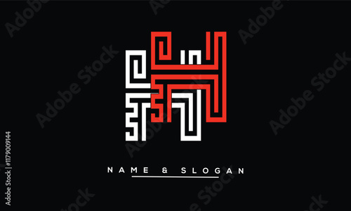 HH Abstract Letters Logo Monogram