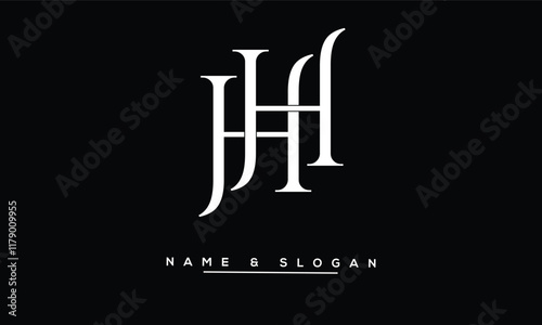 HH Abstract Letters Logo Monogram