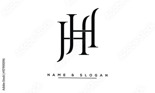 HH Abstract Letters Logo Monogram