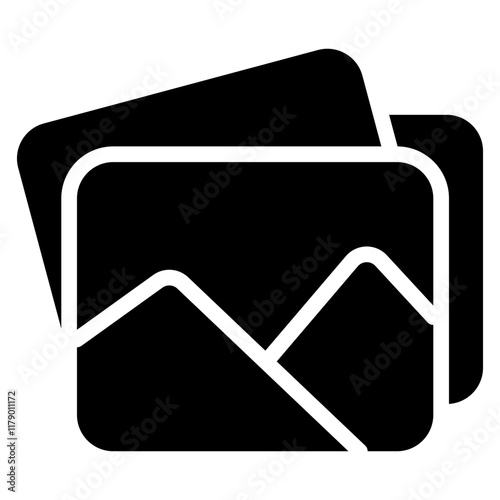 Gallery Icon Black Solid