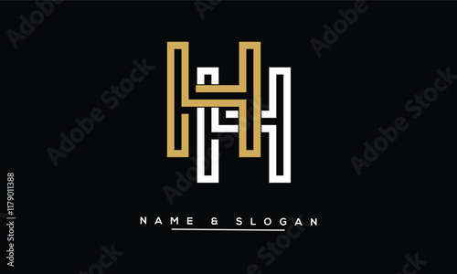 HH Abstract Letters Logo Monogram