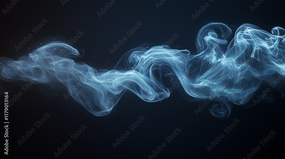 smoke on black background