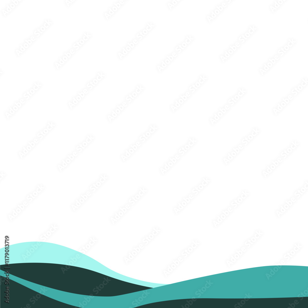 Modern Wave Footer Modern Wave Footer