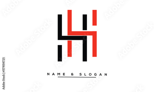 HH Abstract Letters Logo Monogram
