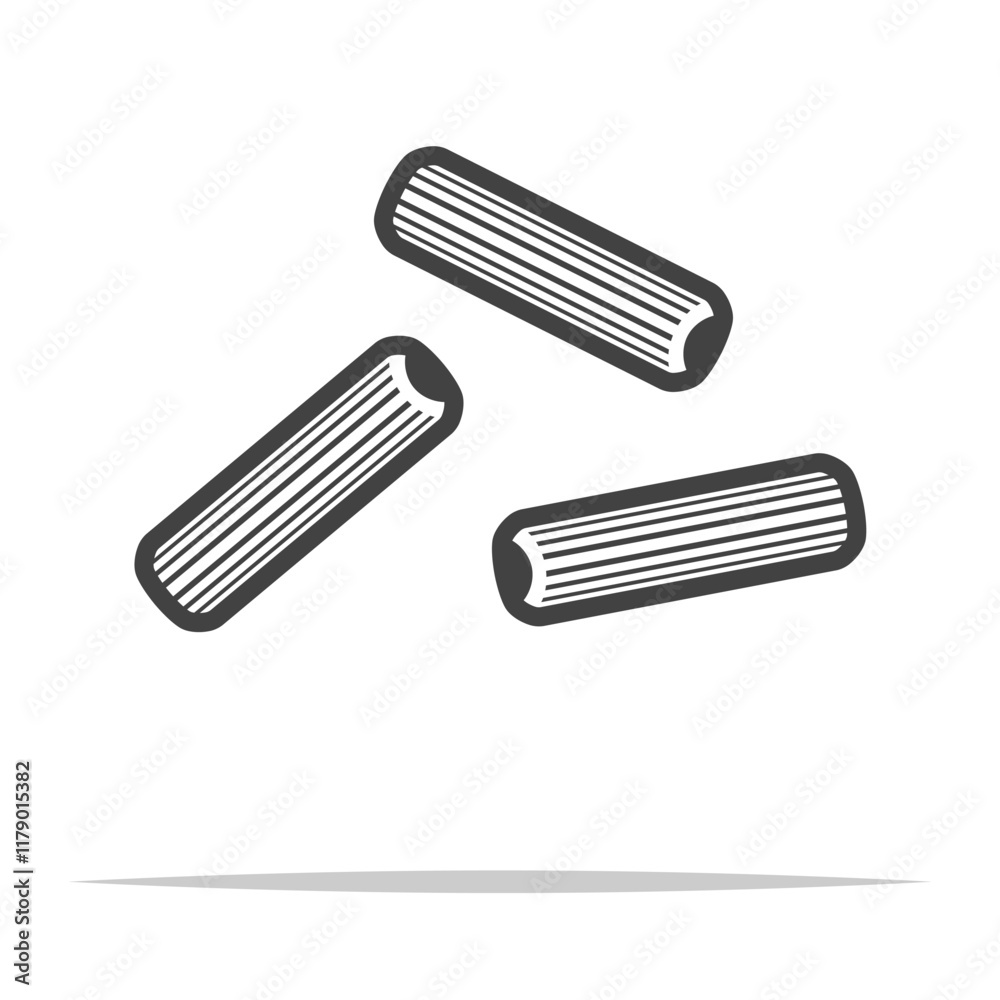 Dowel pins outline icon transparent vector isolated Dowel pins outline icon transparent vector isolated