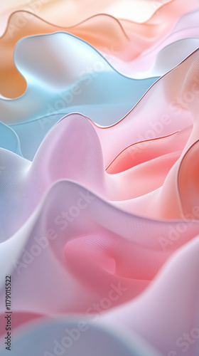 Wavy pastel trend background