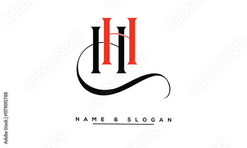 HH Abstract Letters Logo Monogram