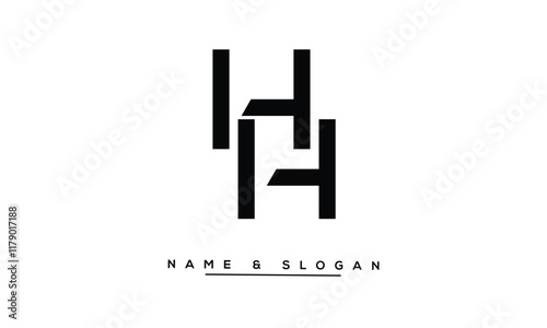 HH Abstract Letters Logo Monogram