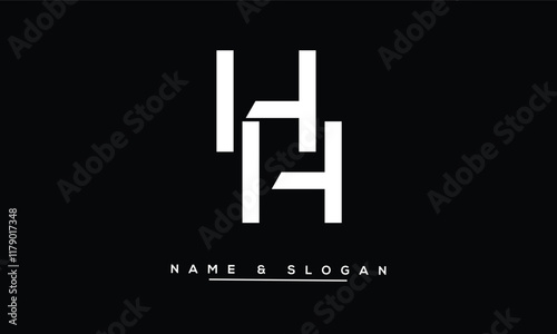HH Abstract Letters Logo Monogram