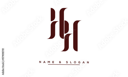 HH Abstract Letters Logo Monogram