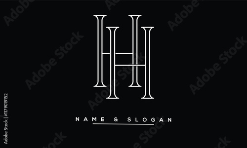 HH Abstract Letters Logo Monogram