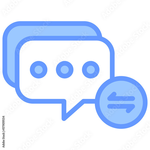 Feedback Icon Outline Blue