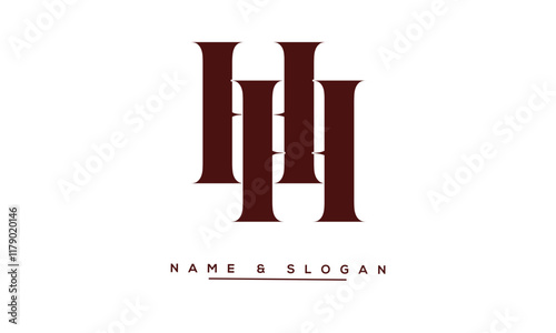 HH Abstract Letters Logo Monogram