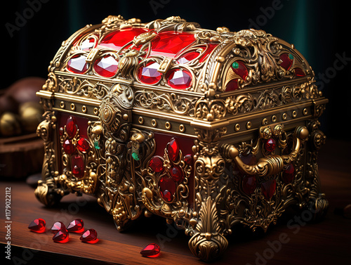 Superb An enchanting, fairy-tale themed Valentine's gift box, adorned with glitter