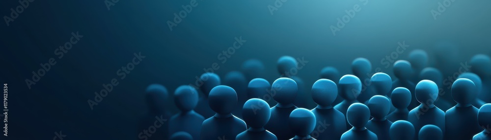 Diverse group of people patiently waiting in line, study of community and order Diverse group of people patiently waiting in line, study of community and order