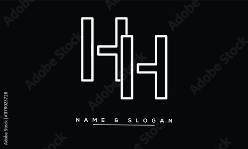 HH Abstract Letters Logo Monogram