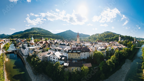 Waidhofen an der Ybbs in Lower Austria during summer photo