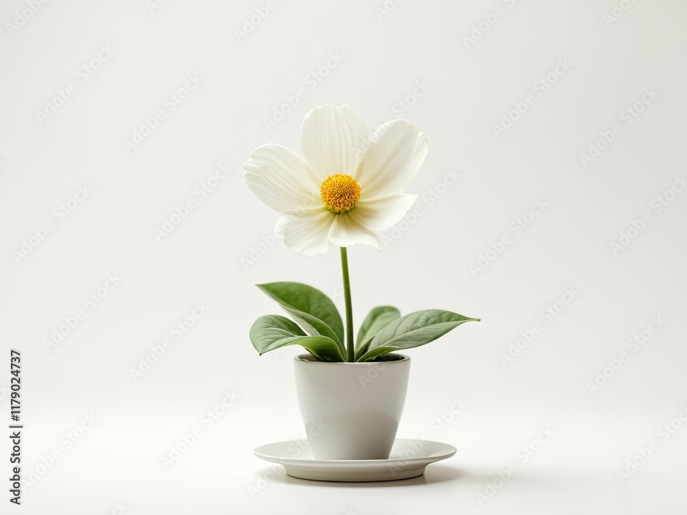 pink flower in a pot generative ai pink flower in a pot generative ai