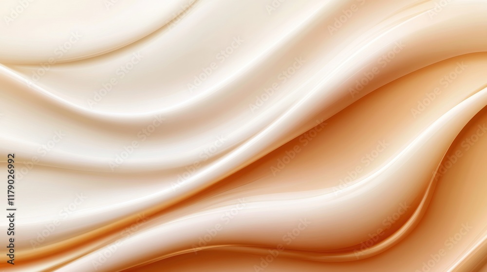 Fototapeta premium Beige to orange gradient background featuring a smooth, blurred design in a vector style.