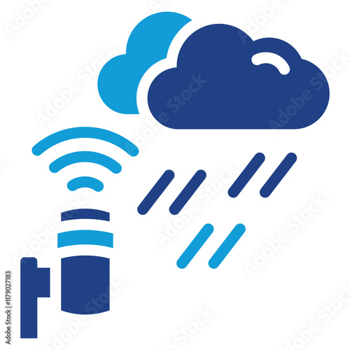 Rainfall Icon Dual Tone Color