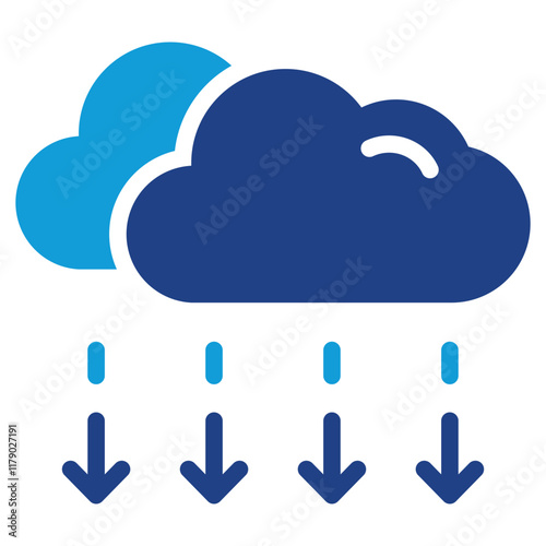 Precipitation Icon Dual Tone Color